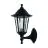 Eglo Wall Light Duanera Black | IP44 - Suitable for 1x E27